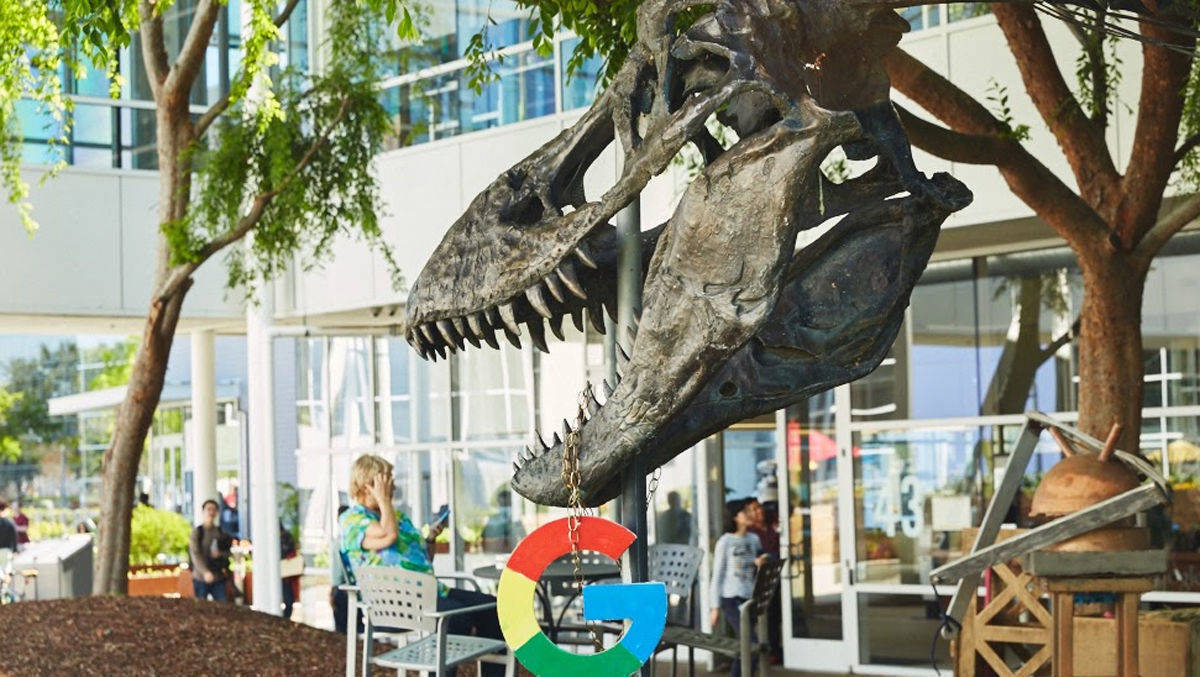 Ein Dinosaurier klagt gegen Google.