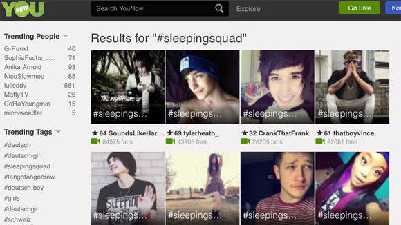 Hunderttausende vor allen junge Nutzer sind bei Younow aktiv.