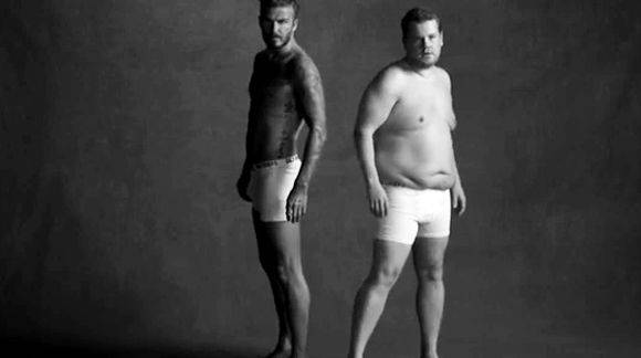Nicht ohne Selsbtironie: David Beckham in seinem neuen Unterwäsche-Spot.