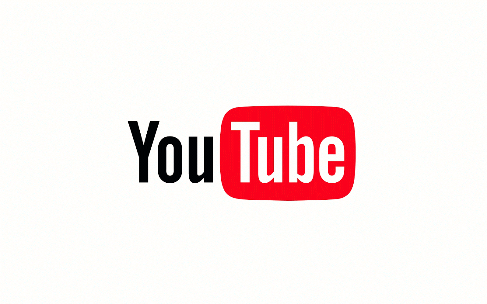 Youtube geht beim Logo behutsam vor.