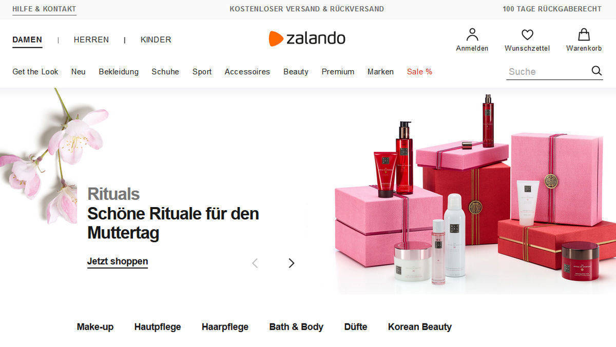 60,30 Euro geben die Kunden durchschnittlich bei Zalando aus.