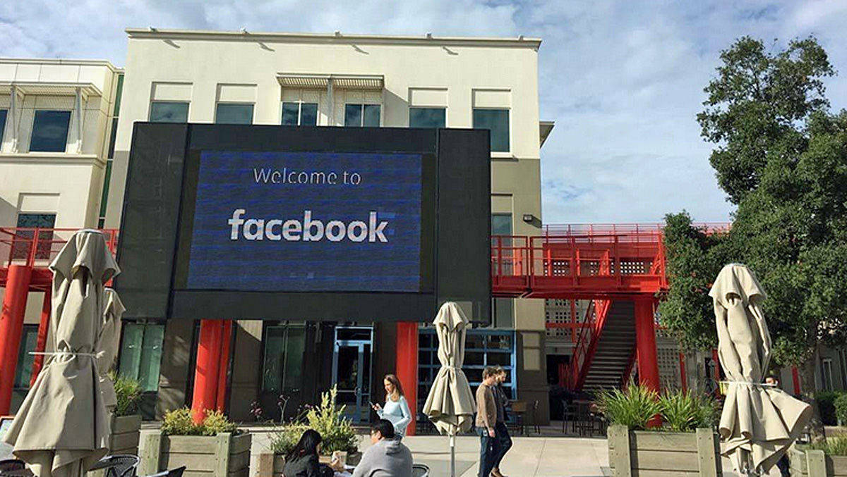 Silicon Valley, Menlo Park, die Zentrale von Facebook.