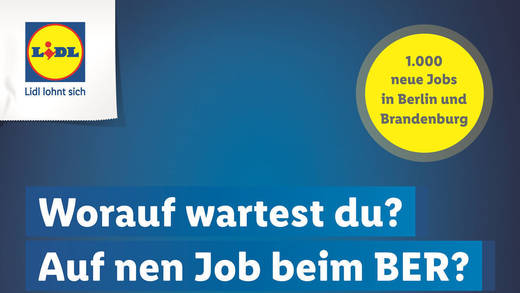 Aktuelle Lidl-Anzeigen, um neue Mitarbeiter zu finden.