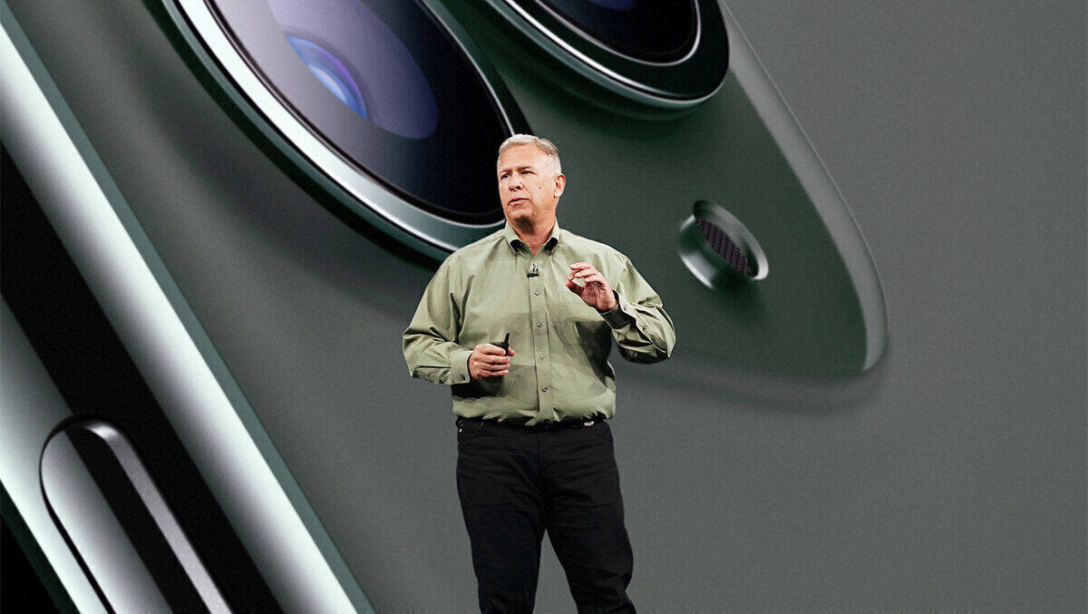 Phil Schiller hielt erstmals 2009 die Keynote auf der Macworld-Konferenz, als Steve Jobs im Krankenhaus lag
