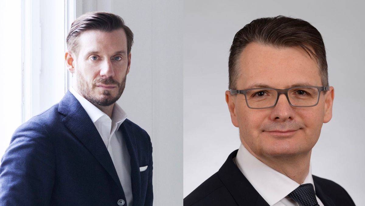 Links der alte, rechts der neue CEO von Loewe: Mark Hüsges und Ralf Vogt