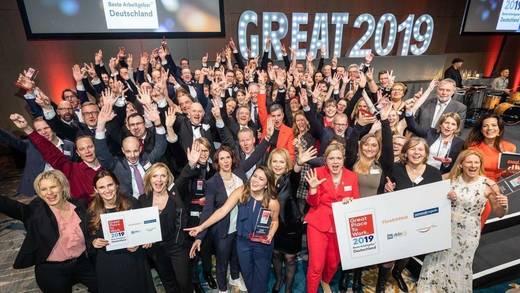 Die Preisträger des Titels "Deutschlands beste Arbeitgeber 2019"
