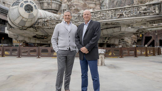 Bob Iger übergibt seinen Disney-Chefposten an Bob Chapek.