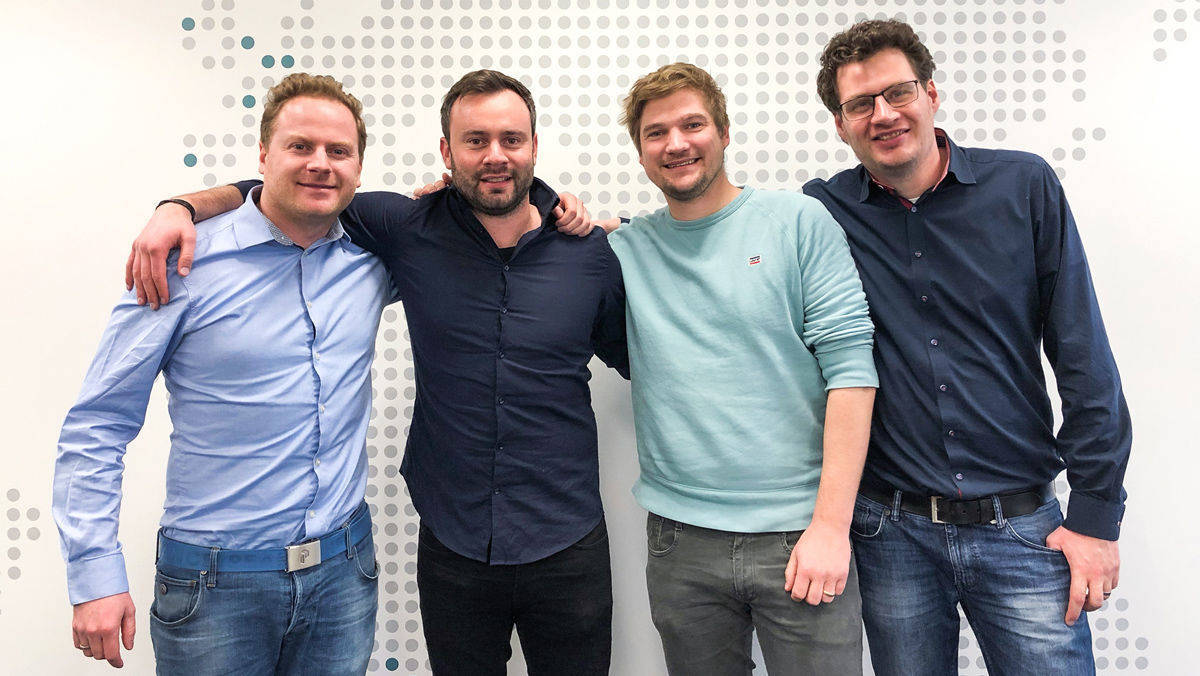 Factor-A-Management: Marc Aufzug , Michael Hajut, Nils Zündorf , Dominik Bors (v.l.n.r.)