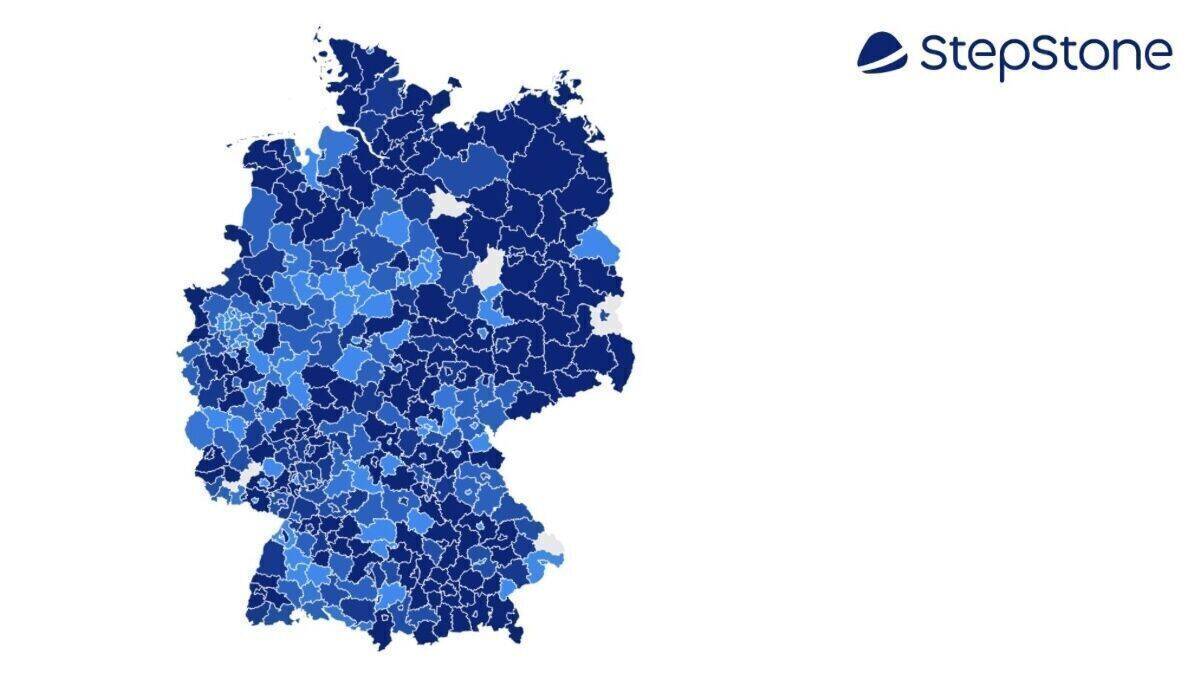 Wo es sich in Deutschland günstig leben lässt, zeigt StepStone.
