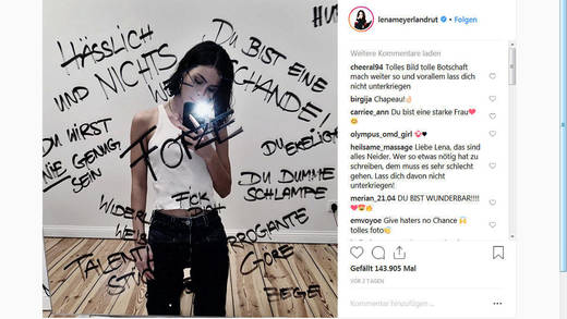 Lena Meyer-Landrut und ihr viel beachtetes Selfie.