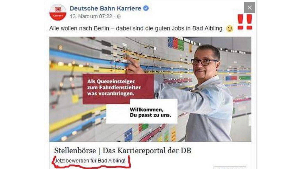 Diese Anzeige empörte die Facebook-User. 