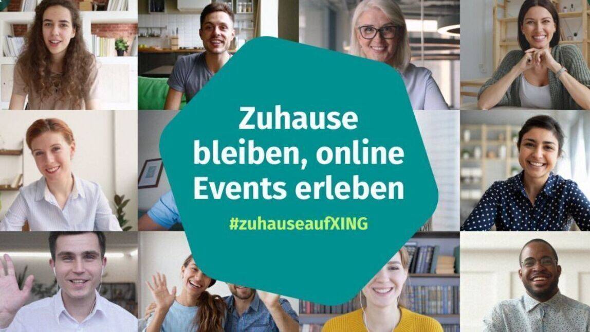 Mit einer Kampagen ruft XING dazu auf, Live-Events virtuell zu veranstalten oder selbst daran teilzunehmen.