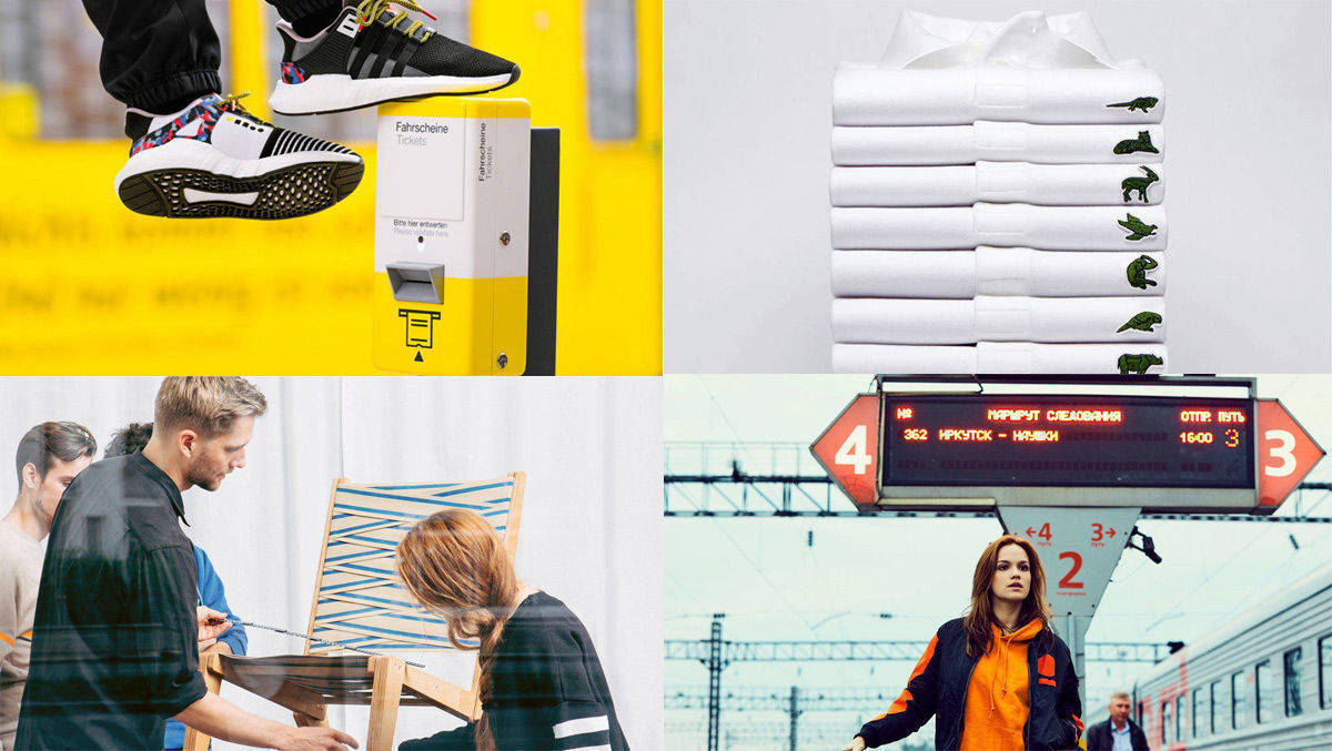 Die BVG, Lacoste, Hornbach und Lufthansa (v.l.o.) zeigen, wie gutes Storytelling funktioniert.