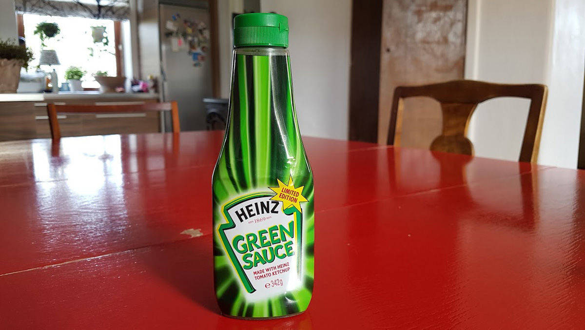 Grüner Ketchup? Dieser Versuch von Heinz ging in die Hose.