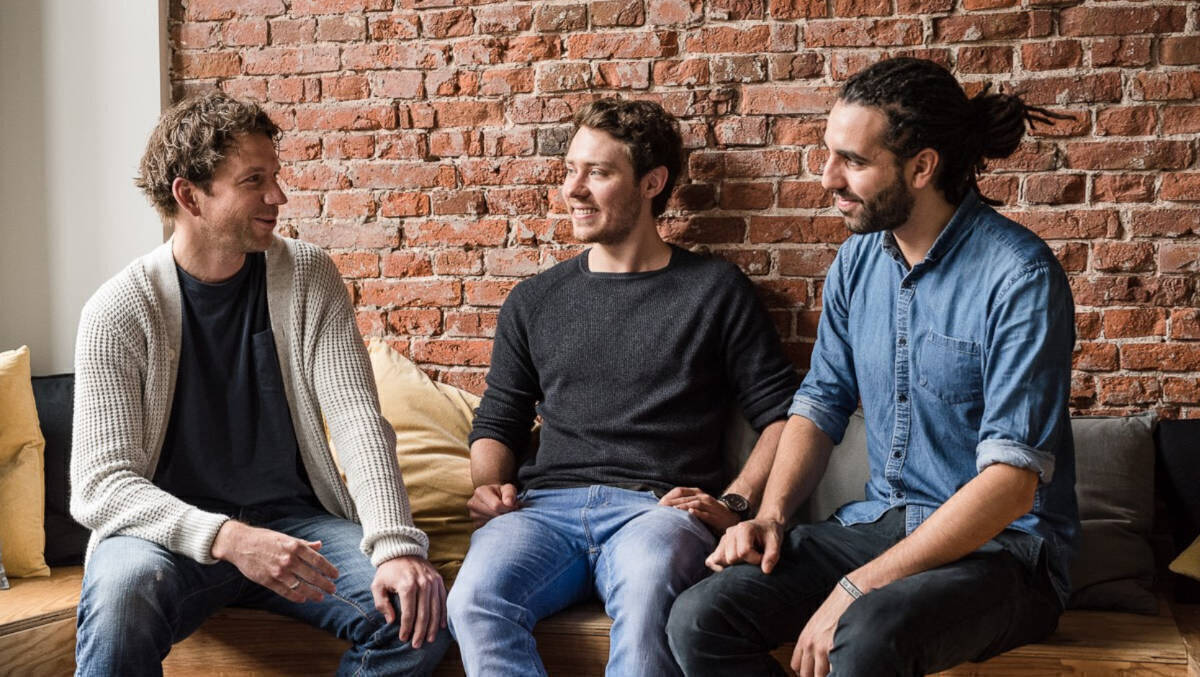 Die Gründer von About You: Hannes Wiese, Sebastian Betz und Tarek Müller.