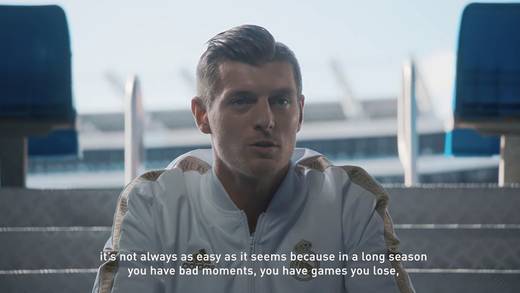 Nationalspieler Toni Kroos im Adidas-Film.