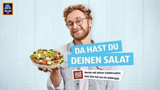 Aldi stellt Salatvarianten zur Wahl.