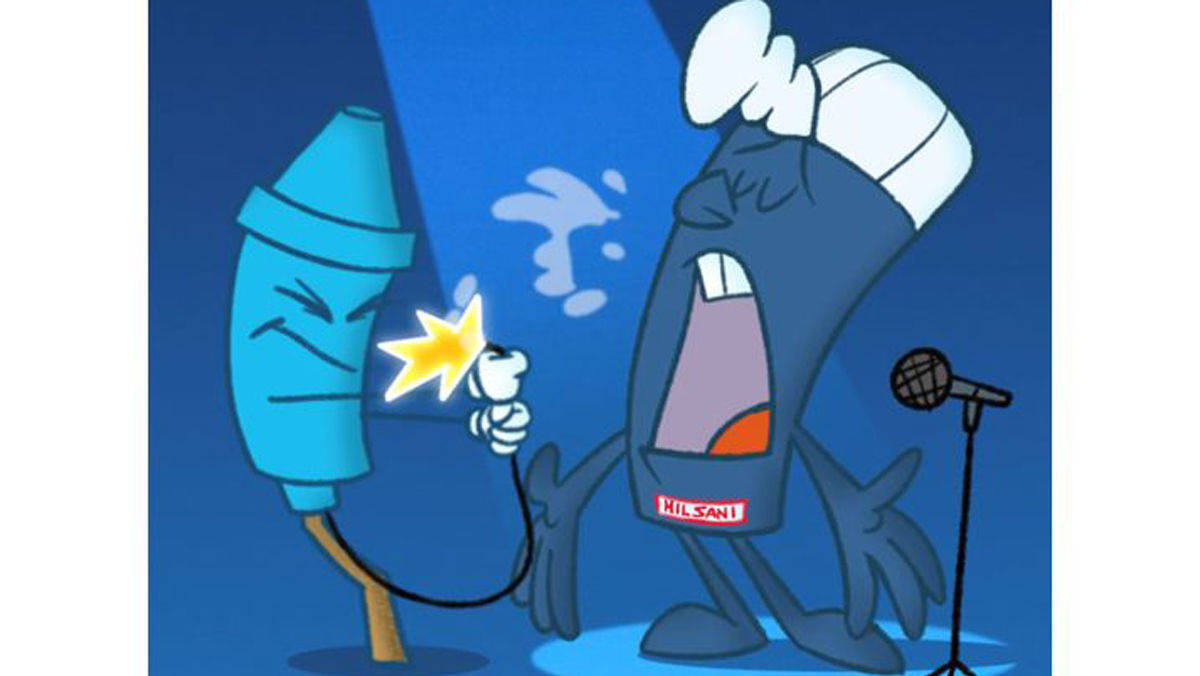 Instagram: Rakete Knallfred (links) ist Hauptfigur in der Silvester-Kampagne von Aldi Nord.