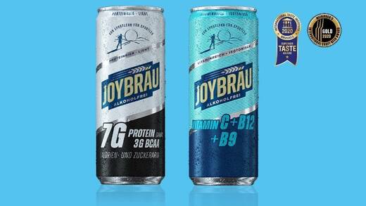 Joybräu: Gebraut für den Durst nach dem Sport.