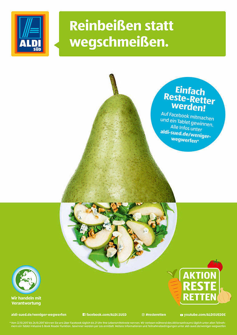Plakat von Aldi Süd.