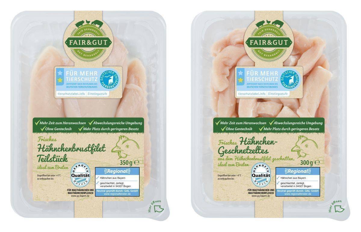 Die neue Eigenmarke "Fair & Gut" startet zunächst mit sechs Geflügelprodukten.