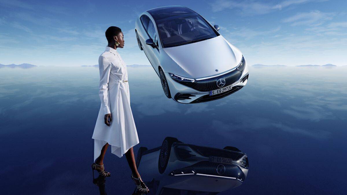 Mit dabei beim Launch des Mercedes EQS: Alicia Keys. 