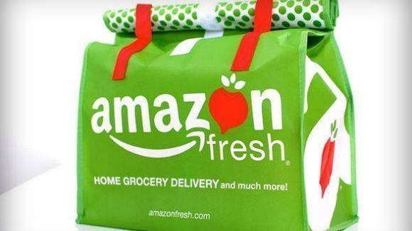So sehen "Amazon Fresh"-Taschen in den USA aus.