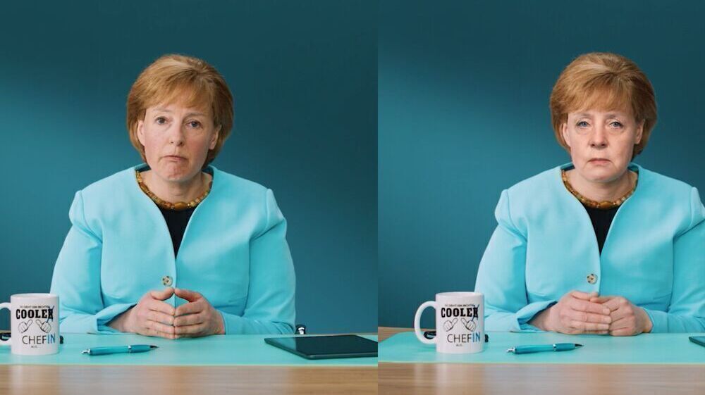 Angela Merkel Lookalike Wirbt Fur Okostrom W V