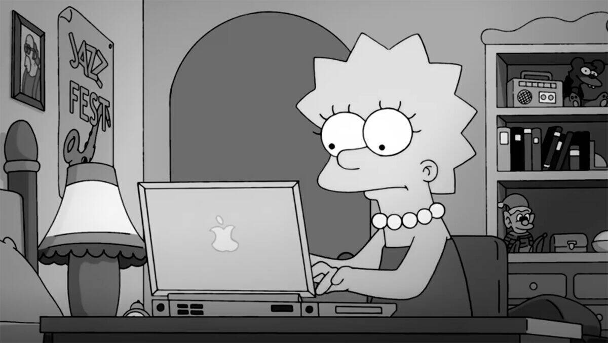 Selbst bei den Simpsons geht es nicht ohne einen Mac