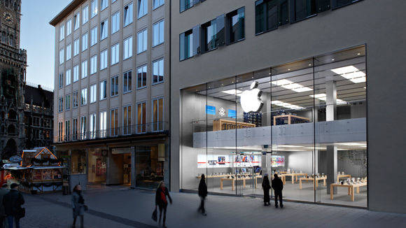 Dula baut die Tische und andere Möbel für die Apple Stores in Europa und anderen Ländern.