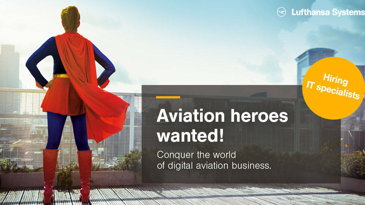 Lufthansa Systems sucht Aviation Heroes mit IT-Superkräften