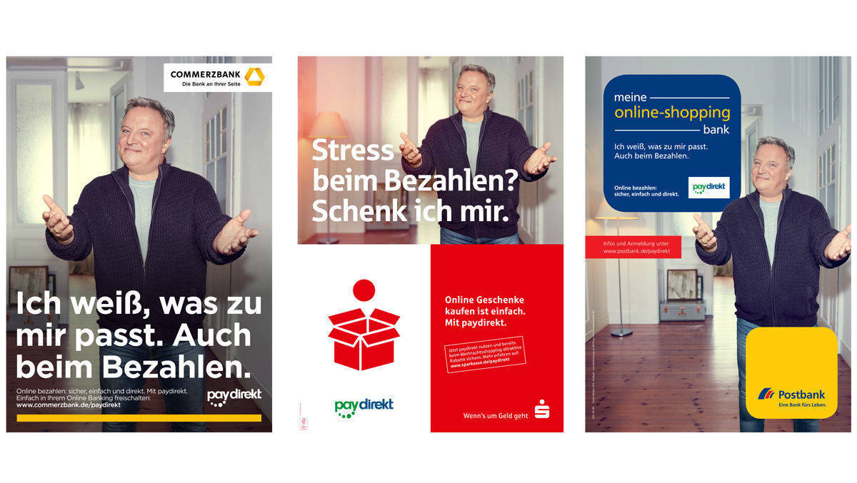 Die Kampagne mit Axel Prahl wird sowohl zentral als auch von den beteiligten Banken geschaltet.