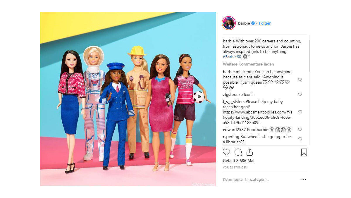 Das sind einige der Karriere-Barbies