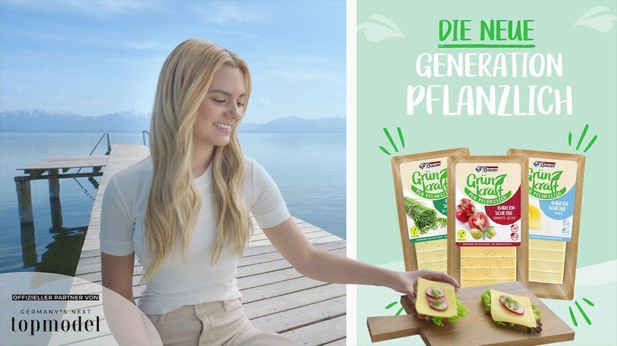 GNTM-Kandidatin Ana tritt als Markenbotschafterin für Bauers GrünKraft auf.