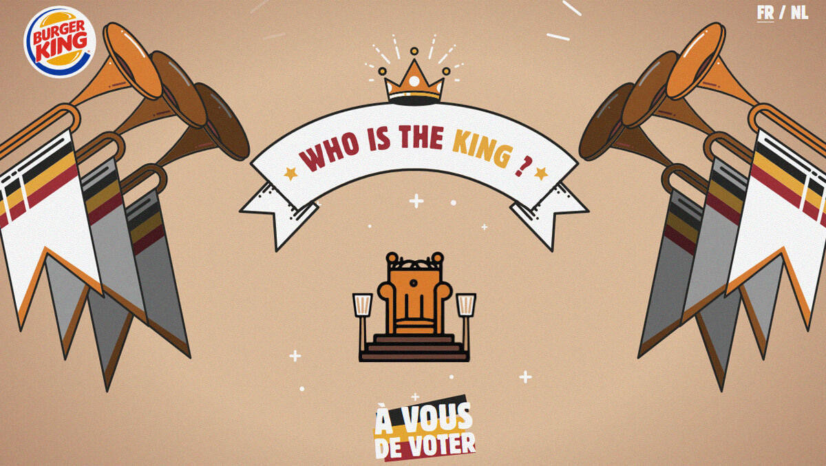 Burger King hat wegen seiner Kampagne nun Ärger mit dem belgischen Königshaus.
