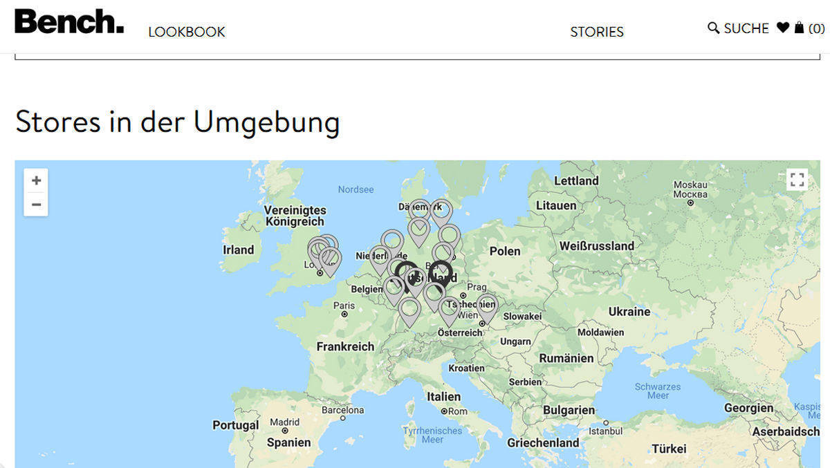 14 Bench-Stores sind es in Deutschland, den Niederlanden und Österreich.