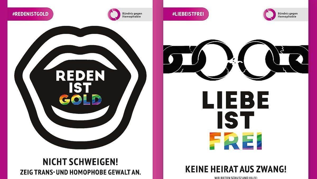 Gegen Zwangsheirat und homophobe Gewalt - Heldisch plakatiert ganz Berlin.