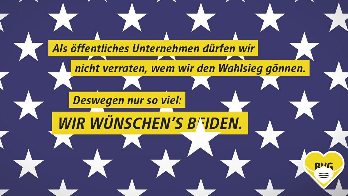 Us Wahl Bvg Wunscht Beiden Den Sieg Oder Doch Nicht W V
