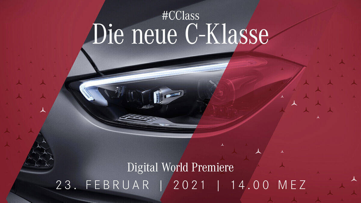 Am 23. Februar präsentiert Mercedes die neue C-Klasse.