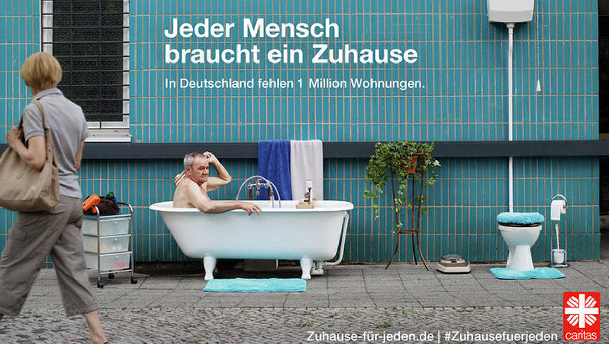 Die Hingucker-Motive der Caritas.