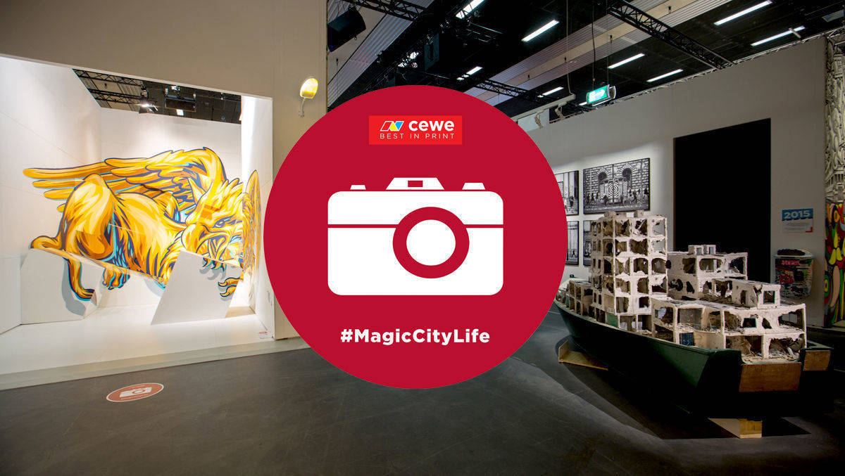 Cewe ist Sponsor der "Magic City"-Ausstellung, die aktuell in München Station macht.