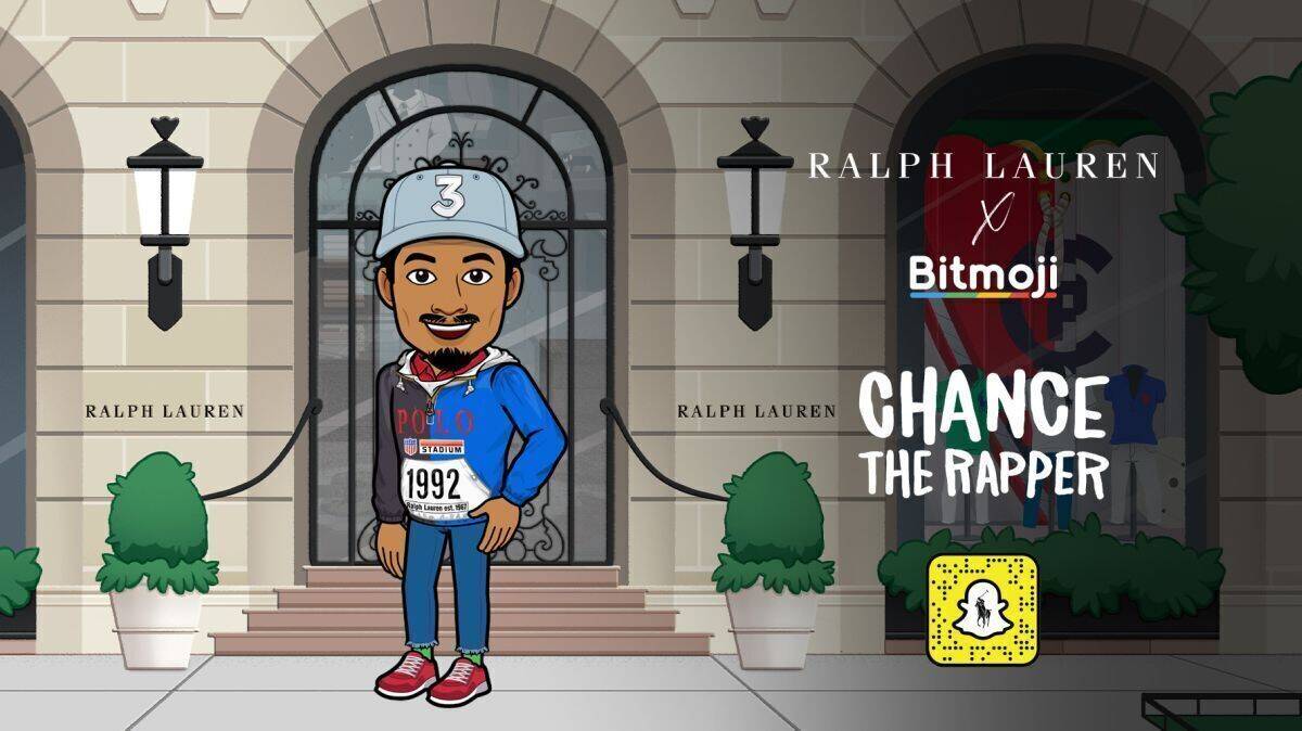 Chance the Rapper vor dem virtuellen Ralph-Lauren-Store.
