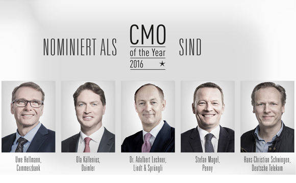 Die Top 5 v.l.n.r.: Uwe Hellmann, Ola Källenius, Adalbert Lechner, Stefan Magel, Hans-Christian Schwingen.