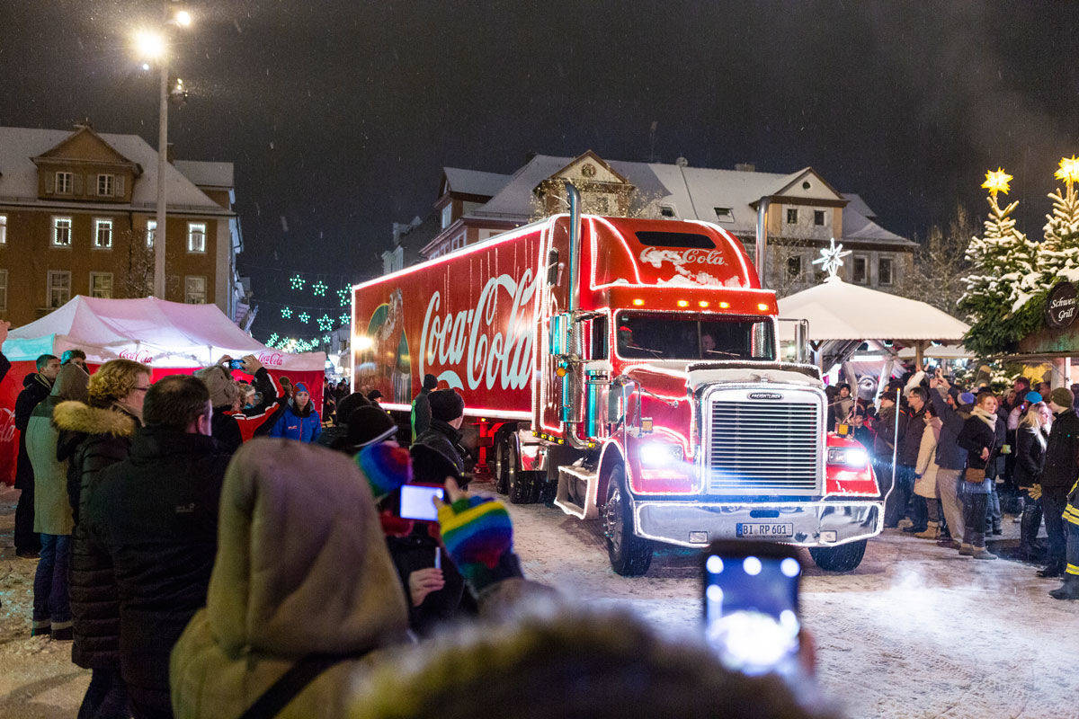 Der Weihnachtstruck besucht zehn deutsche Städte.