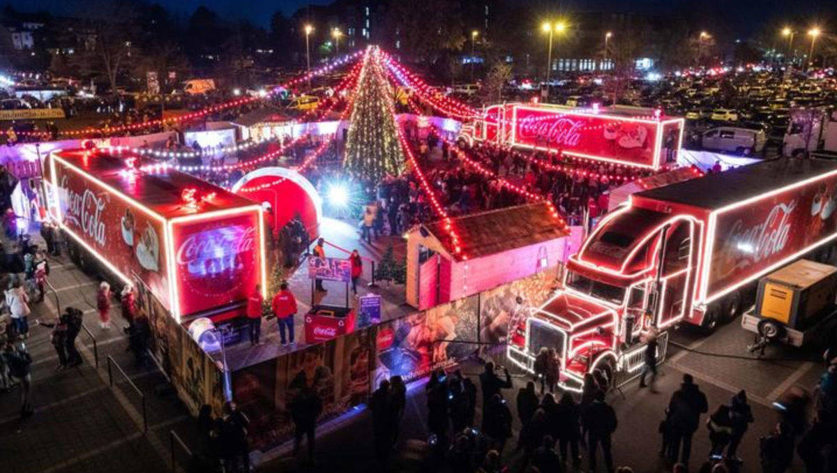 So begeht Coca-Cola Weihnachten in Großbritannien.