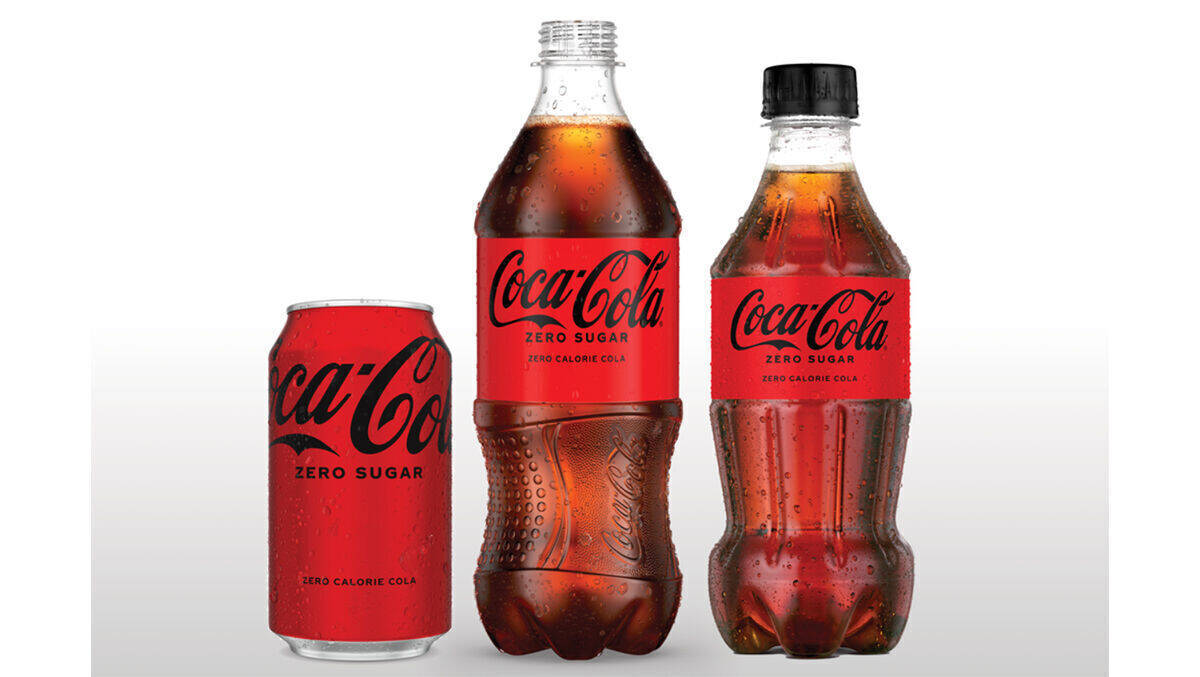 Coke Zero Sugar ist jetzt mehr rot als schwarz