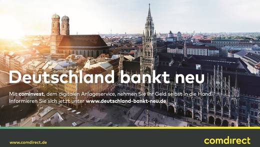 Die Comdirect-Motive vermitteln Aufbruchstimmung; sie sollen eine Bewegung lostreten.