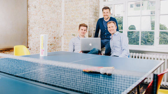 Mymuesli-Gründer: Hubertus Bessau, Max Wittrock, Philipp Kraiss (v.l.n.r.).