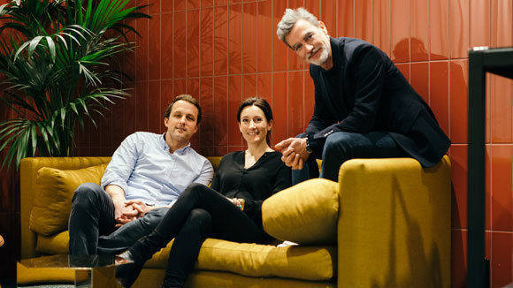 Zalandos Marketing-Power (v.l): Stratege Jérôme Cochet, Performerein Julia Stern und Brand-Marketer Karsten Hendrich.