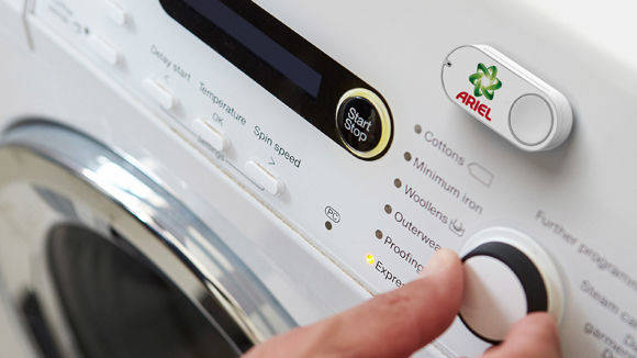 Den Marken-Dash-Button kann man überall hinkleben und direkt per Knopfdruck bestellen.